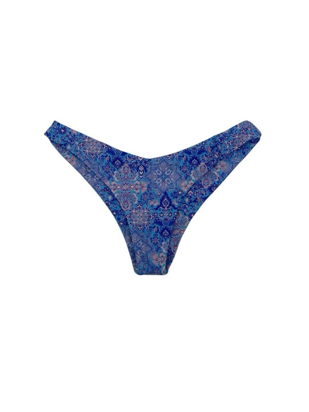 Kulani Kinis Women's XL Blue Floral Bikini Bottoms Cheeky